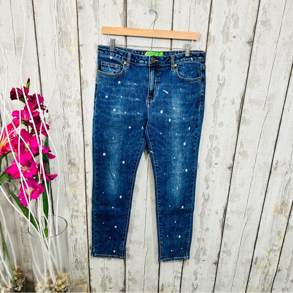 Free People x Sandrine Rose - NWT Polka Dot Skinny Jeans - Picture 2 of 12